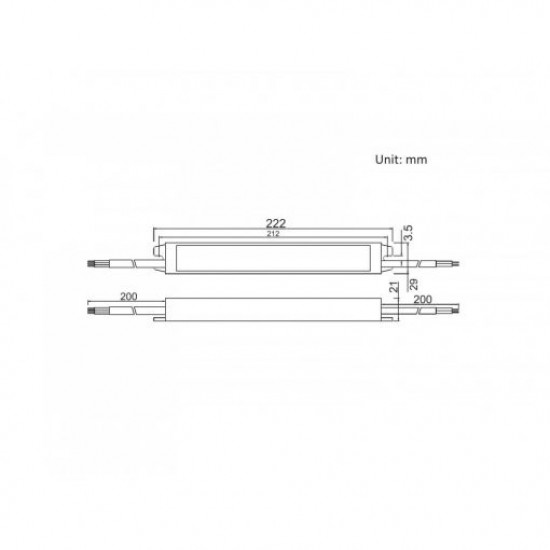 Sursa de alimentare pentru banda LED de exterior 60W 12V IP67