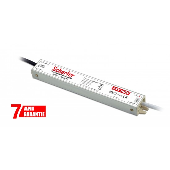 Sursa de alimentare pentru banda LED de exterior 60W 24V IP67