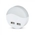 Lampa de veghe LED 0.45W cip Samsung rotunda cu doua porturi USB