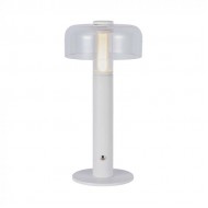 Veioza LED 1W dimabila cu touch si baterie reincarcabila cablu port USB corp alb 300mm lumina calda IP20