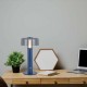 Veioza LED 1W dimabila cu touch si baterie reincarcabila cablu port USB corp violet 300mm lumina calda IP20