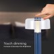 Veioza LED 1W dimabila cu touch si baterie reincarcabila cablu port USB corp violet 300mm lumina calda IP20