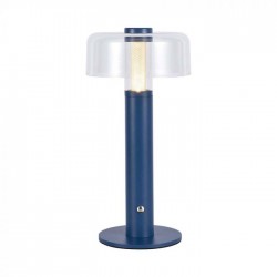 Veioza LED 1W dimabila cu touch si baterie reincarcabila cablu port USB corp violet 300mm lumina calda IP20