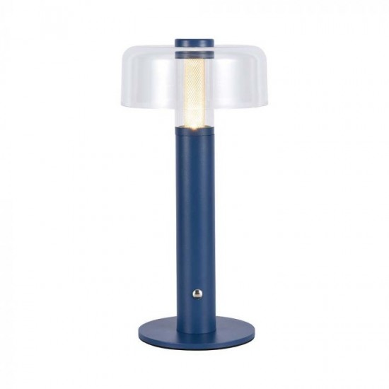 Veioza LED 1W dimabila cu touch si baterie reincarcabila cablu port USB corp violet 300mm lumina calda IP20