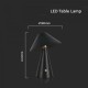 Veioza LED 3W 240mm dimabila cu touch si baterie reincarcabila cablu port USB 3in1 corp negru IP20