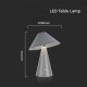 Veioza LED 3W 240mm dimabila cu touch si baterie reincarcabila cablu port USB 3in1 corp gri IP20