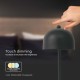 Veioza LED 3W 300mm dimabila cu touch si baterie reincarcabila cablu port USB 3in1 corp negru IP20