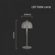 Veioza LED 3W 300mm dimabila cu touch si baterie reincarcabila cablu port USB 3in1 corp gri IP20