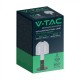 Veioza LED 2W 300mm dimabila cu touch si baterie reincarcabila cablu port USB 3in1 corp negru abajur sticla IP20