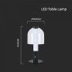 Veioza LED 2W 300mm dimabila cu touch si baterie reincarcabila cablu port USB 3in1 corp negru abajur sticla IP20