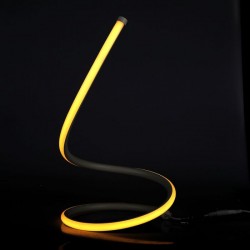 Lampa LED de birou Alba Designer 20W cu cablu si intrerupator Alb Cald