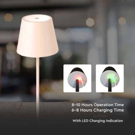 Veioza LED 3W dimabila cu touch cablu port USB corp auriu P20