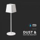 Veioza LED de exterior 2W patrata dimabila cu touch cablu port USB tip C corp alb lumina calda IP54