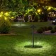 Stalpisor LED de gradina 7W cip Samsung IP65 din aluminiu corp negru cu tarus
