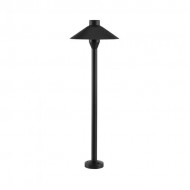 Stalpisor LED de gradina 7W cip Samsung IP65 din aluminiu corp negru cu tarus