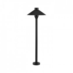 Stalpisor LED de gradina 7W cip Samsung IP65 din aluminiu corp negru cu tarus