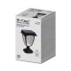 Lampadar LED solar de gradina 2W cu senzor negru mat lumina calda+rece IP65