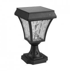Lampadar LED solar de gradina 2W cu senzor negru dispersor mat lumina 3in1 IP65