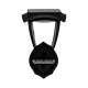 Aplica LED solara de perete 2W cu senzor negru mat geam transparent lumina calda+rece IP65