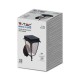 Aplica LED solara de perete 2W cu senzor negru mat geam transparent lumina calda+rece IP65