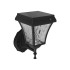 Aplica LED solara de perete 2W cu senzor negru mat lumina calda+rece IP65