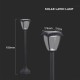 Stalpisor LED solar de gradina 2W cu senzor 93cm negru mat lumina calda+rece IP65