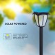 Stalpisor LED solar de gradina 2W cu senzor 93cm negru mat lumina calda+rece IP65