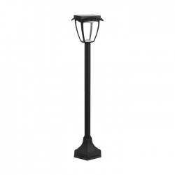 Stalpisor LED solar de gradina 2W cu senzor 93cm negru mat lumina calda+rece IP65