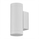 Aplica de perete cu dulie 2xGU10 rotunda iluminare sus jos alba IP54