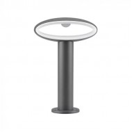 Stalpisor LED de gradina 9W din aluminiu gri inchis 30cm