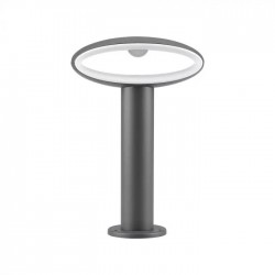 Stalpisor LED de gradina 9W din aluminiu gri inchis 30cm