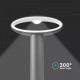 Stalpisor LED de gradina 9W din aluminiu gri inchis 30cm