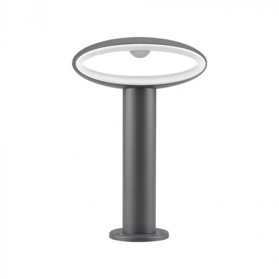 Stalpisor LED de gradina 9W din aluminiu gri inchis 30cm