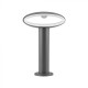 Stalpisor LED de gradina 9W din aluminiu gri inchis 30cm