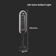 Stalpisor LED solar de gradina 5W cu pichet si senzor de lumina corp alb negru IP65
