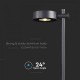 Stalpisor LED de gradina 6W cu pichet 1025mm corp aluminiu negru IP65