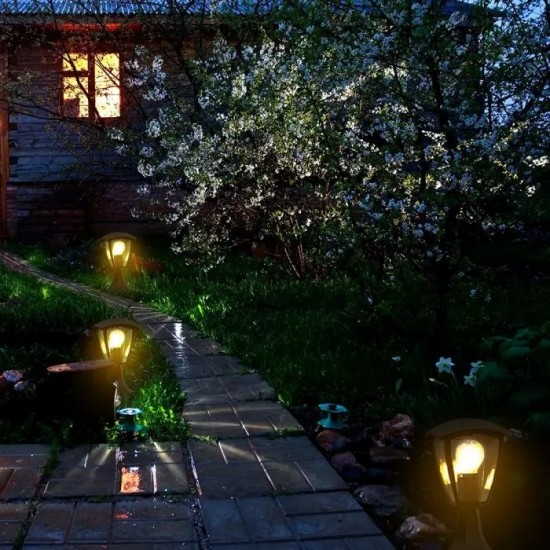 Lampa de Gradina 300mm Corp Negru