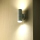 Suport de Perete 2xGU10 din Otel Alb Mat