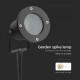 Tarus de gradina cu soclu GU10 aluminiu corp negru IP65
