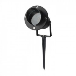 Tarus de gradina cu palarie soclu GU10 aluminiu corp negru IP65
