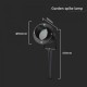 Tarus de gradina cu palarie soclu GU10 aluminiu corp negru IP65