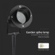 Tarus de gradina cu palarie soclu GU10 aluminiu corp negru IP65