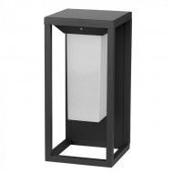 Lampadar solar LED cu cip SAMSUNG 2W cu senzor Corp Gri Alb Cald