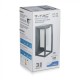 Lampadar solar LED cu cip SAMSUNG 2W cu senzor Corp Gri Alb Cald