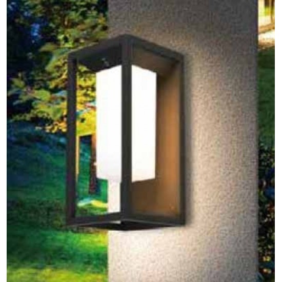 Lampadar solar LED cu cip SAMSUNG 2W cu senzor Corp Gri Alb Cald