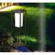 Lampadar solar LED cu tarus cip SAMSUNG 2W cu senzor Corp Gri Alb Cald