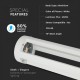 Aplica LED 10W de gradina Corp Alb 80 cm inaltime lumina calda