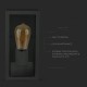 Lampadar de perete din sticla 1xE27 Corp Negru Mat