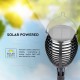 Lampa LED solara flacara de gradina 0.45W neagra cu pichet lumina calda montaj universal IP44 - tarus solar V-TAC