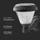 Aplica LED solara de perete 0.8W rotunda negru mat dimabila cu telecomanda RF CCT 3 in 1 IP44